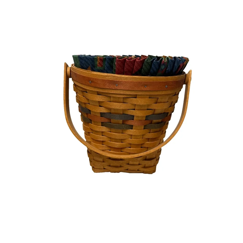 1993 Longaberger Shades of Autumn Harvest w/Liner & Protector 7L x 4.75W x 7.75H